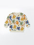 LC Waikiki Crew Neck Printed Long Sleeve Boy Sweatshirt and Trousers 2-Pack Set